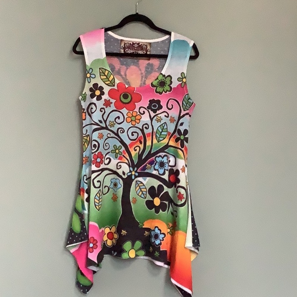 Sleeveless Tunic by AMMA of LA-Bright design size M